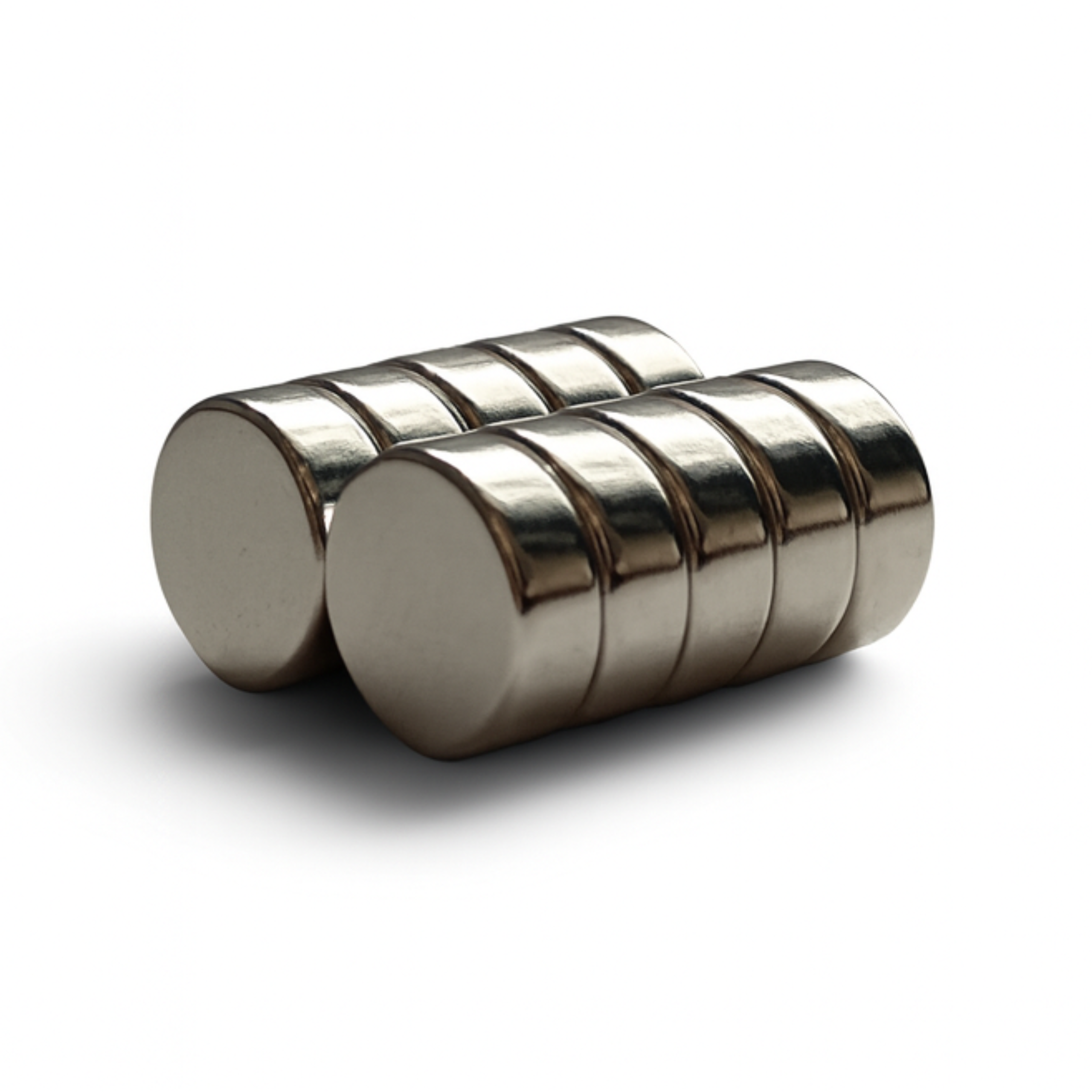 Magnes Neodymowy Walcowy 8x3 mm N38 Okrągły Krążek Biurowy Mocny Silny Mały