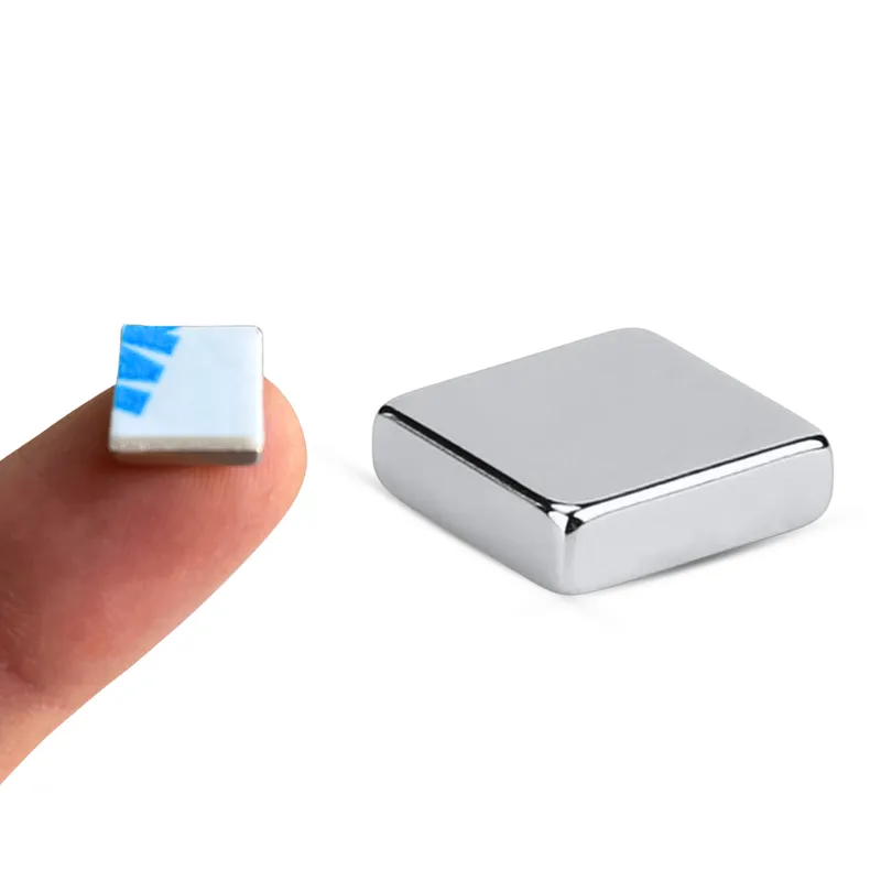 Magnes Neodymowy Płytkowy Samoprzylepny 3M 10x10x2 Mały Mocny Silny N38