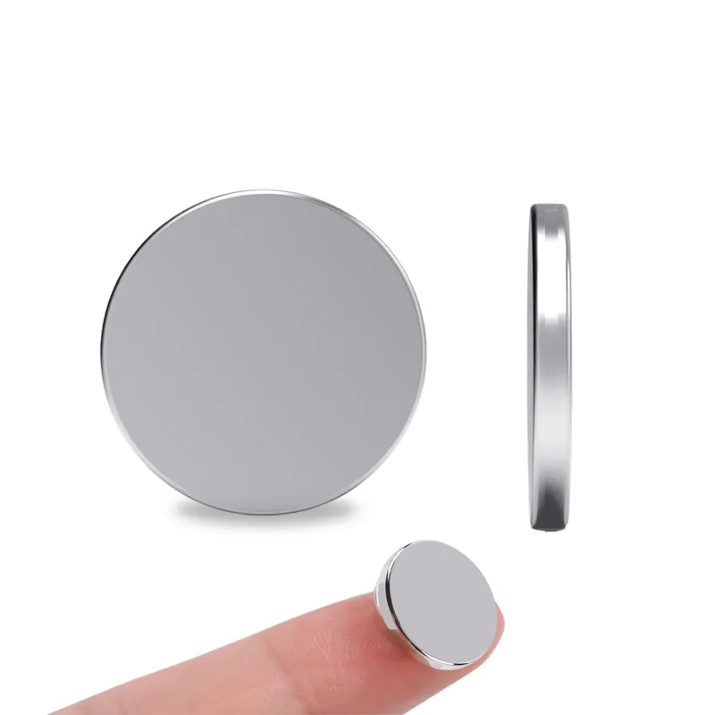 Magnes Neodymowy Walcowy 15x2 mm N38 Okrągły Krążek Biurowy Mocny Silny Płaski