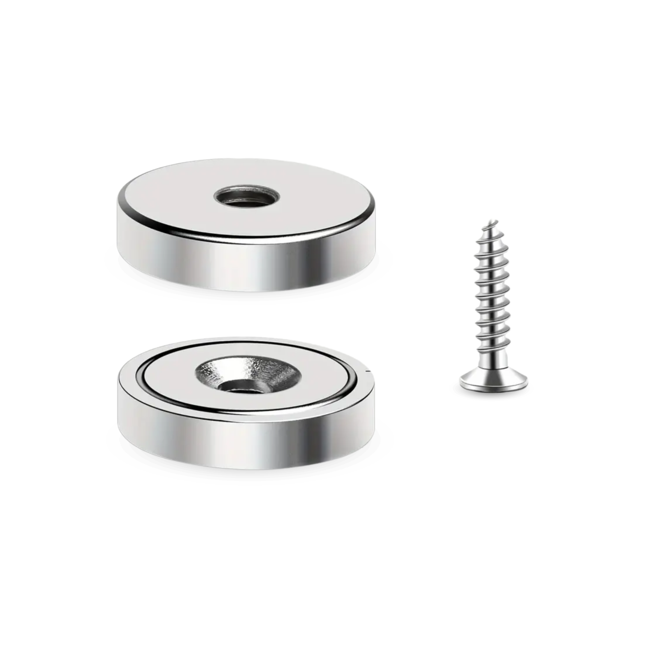 Magnes Neodymowy 20x7 Pod Wkręt Z Otworem 8,5x4,5 Walcowy N42 + WKRĘT