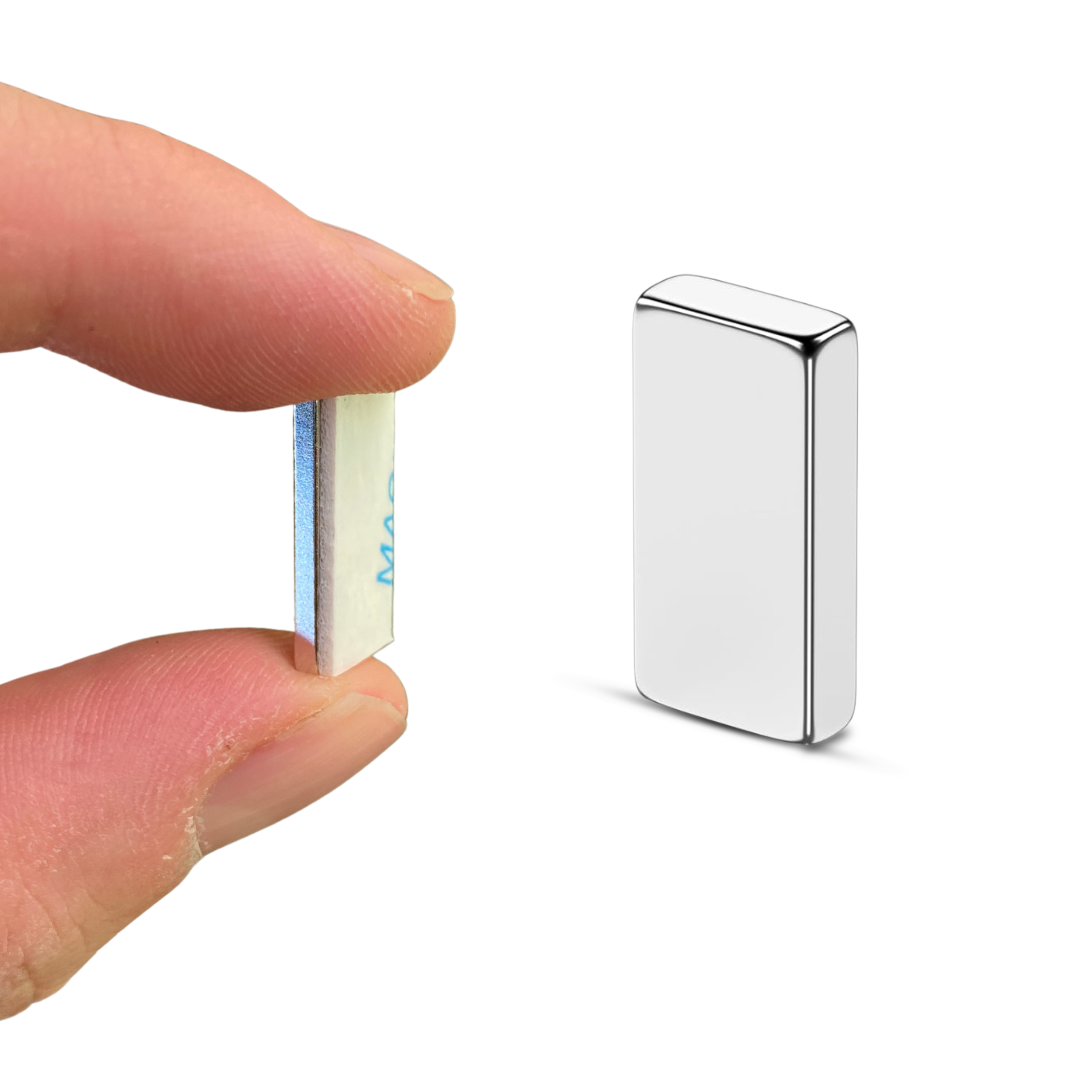 Magnes Neodymowy Płytkowy Samoprzylepny 3M 15x10x2 Mały Mocny Silny N38