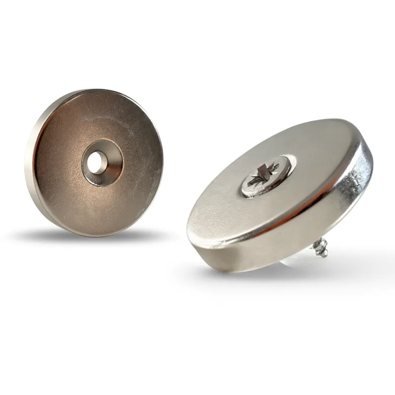 Magnes Neodymowy Pierścieniowy Walcowy 30x4 Pod Wkręt Z Otworem 8,5x4,5 Walcowy N38 + WKRĘT Mocny Okrągły