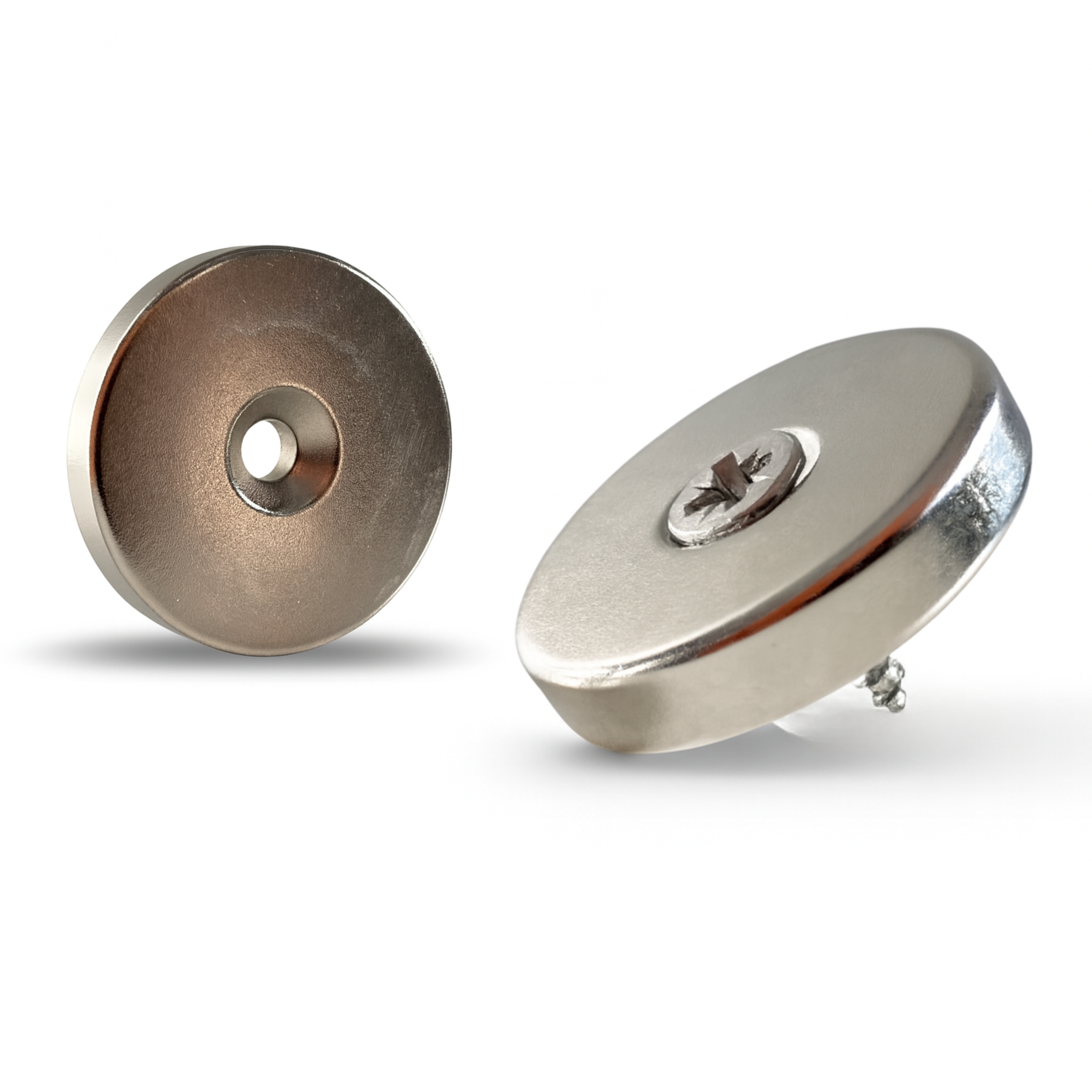 Magnes Neodymowy Pierścieniowy Walcowy 30x4 Pod Wkręt Z Otworem 8,5x4,5 Walcowy N38 + WKRĘT Mocny Okrągły