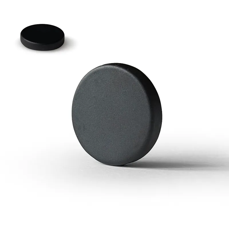 Magnes Neodymowy Walcowy Czarny 10x2 mm N38 Okrągły Krążek Biurowy Mocny Silny Mały Epoksydowy