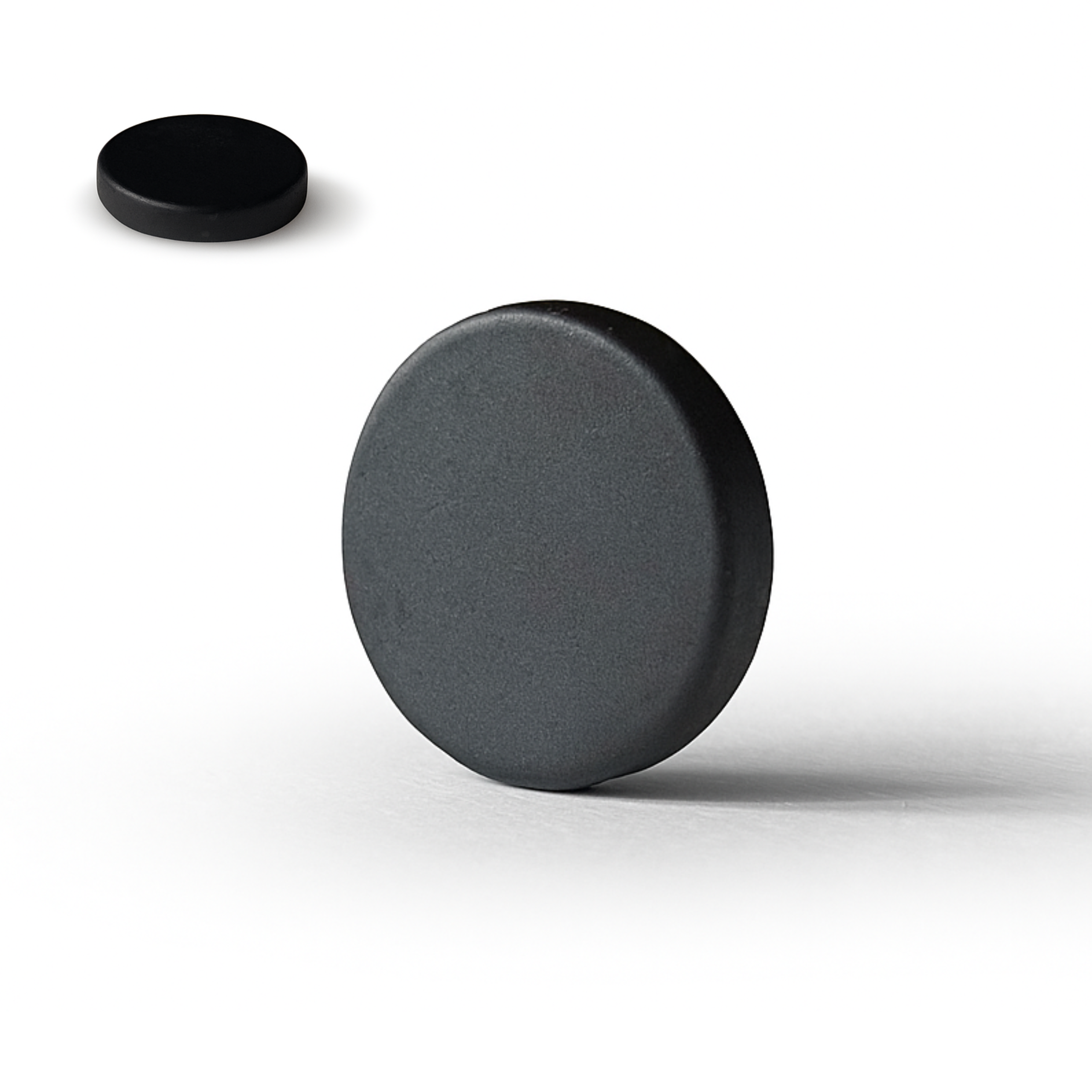 Magnes Neodymowy Walcowy Czarny 10x2 mm N38 Okrągły Krążek Biurowy Mocny Silny Mały Epoksydowy