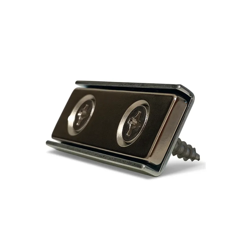 Magnes Neodymowy Płytkowy 40x15x4 Pod Wkręt Z Otworem 8x4 W Obudowie Uchwyt N38 + WKRĘT Mocny