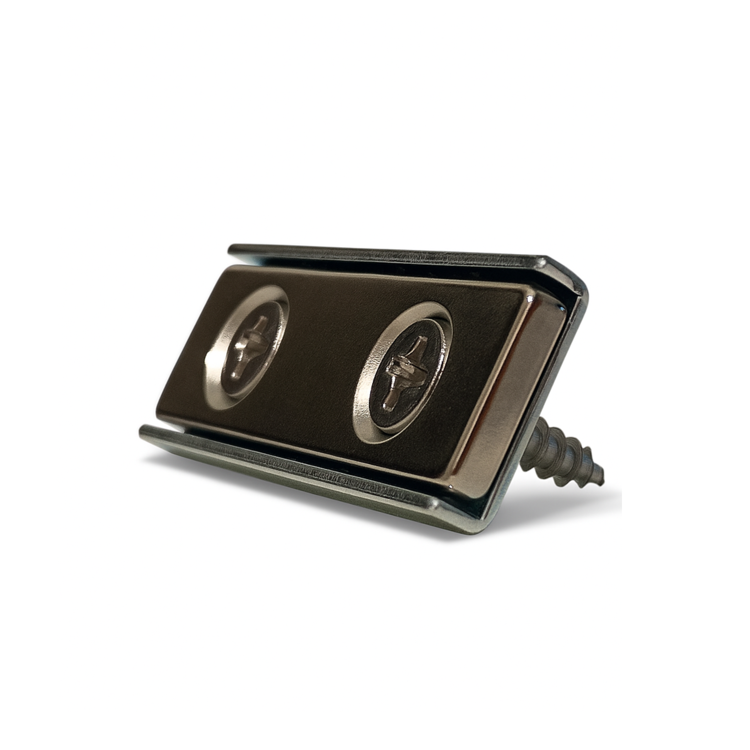 Magnes Neodymowy Płytkowy 40x15x4 Pod Wkręt Z Otworem 8x4 W Obudowie Uchwyt N38 + WKRĘT Mocny