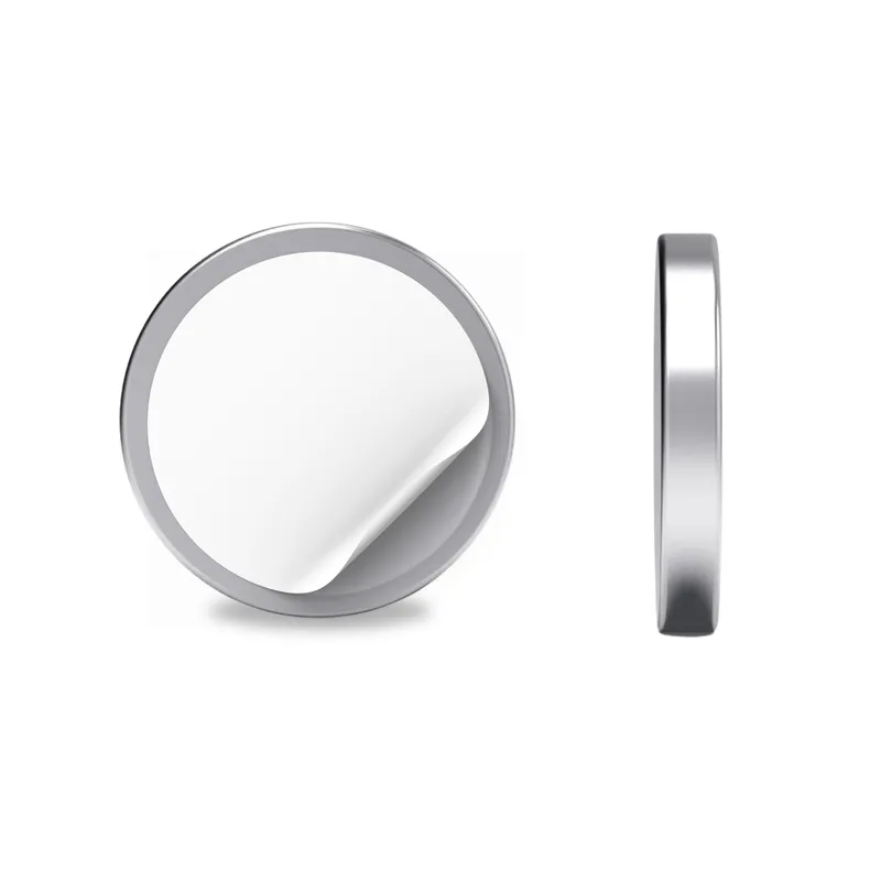 Magnes Neodymowy Walcowy Samoprzylepny 3M 25x2,5 Mocny Silny  Płaski N38