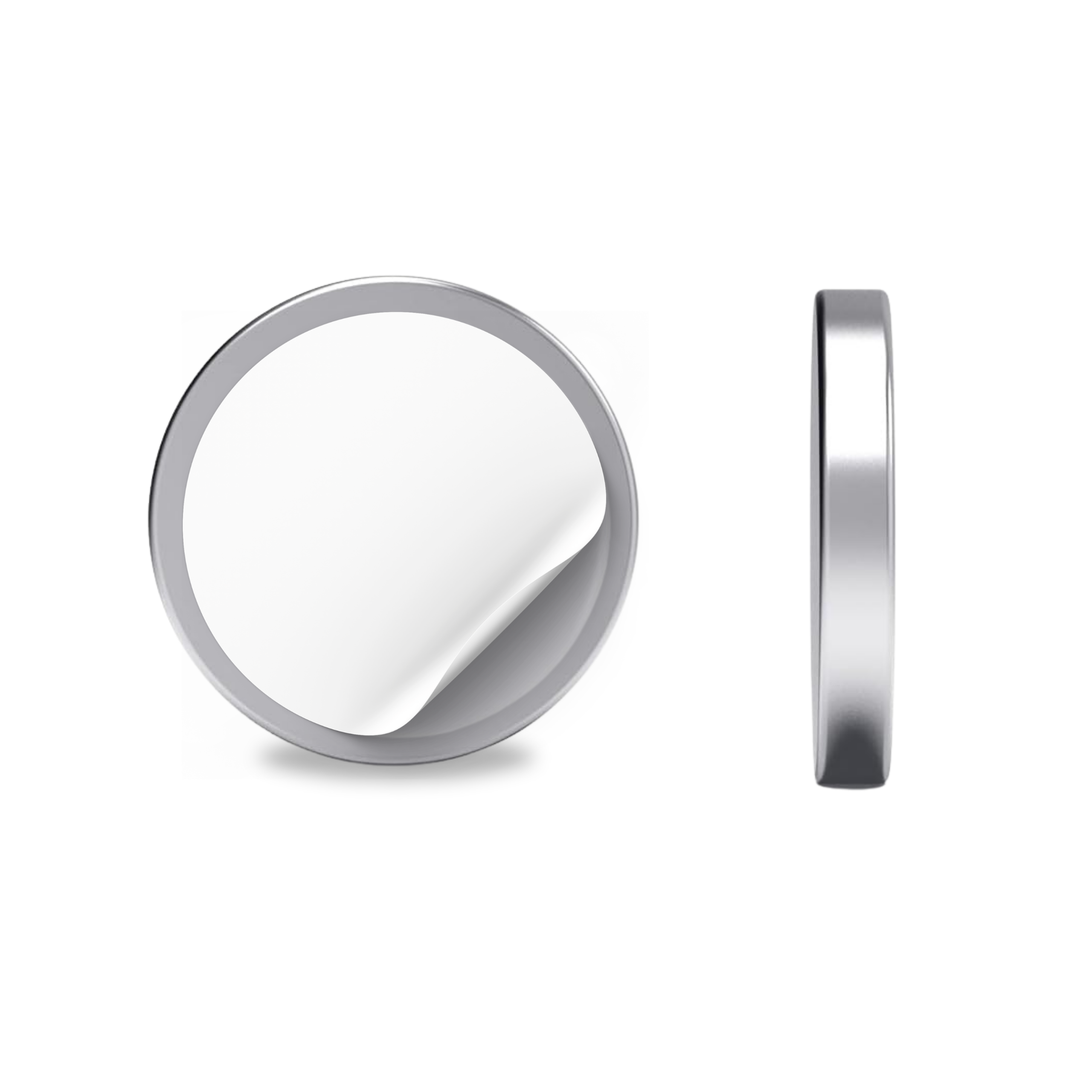 Magnes Neodymowy Walcowy Samoprzylepny 3M 25x2,5 Mocny Silny Płaski N38