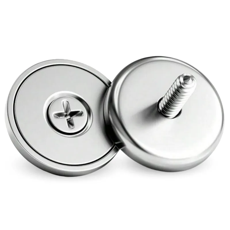 Magnes Neodymowy 25x5 Pod Wkręt Z Otworem 7,5x3,5 Walcowy N38 + WKRĘT