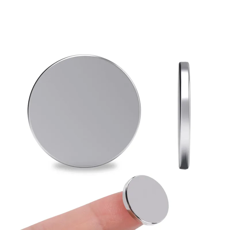 Magnes Neodymowy Walcowy 20x2 mm N38 Okrągły Krążek Biurowy Mocny Silny Płaski