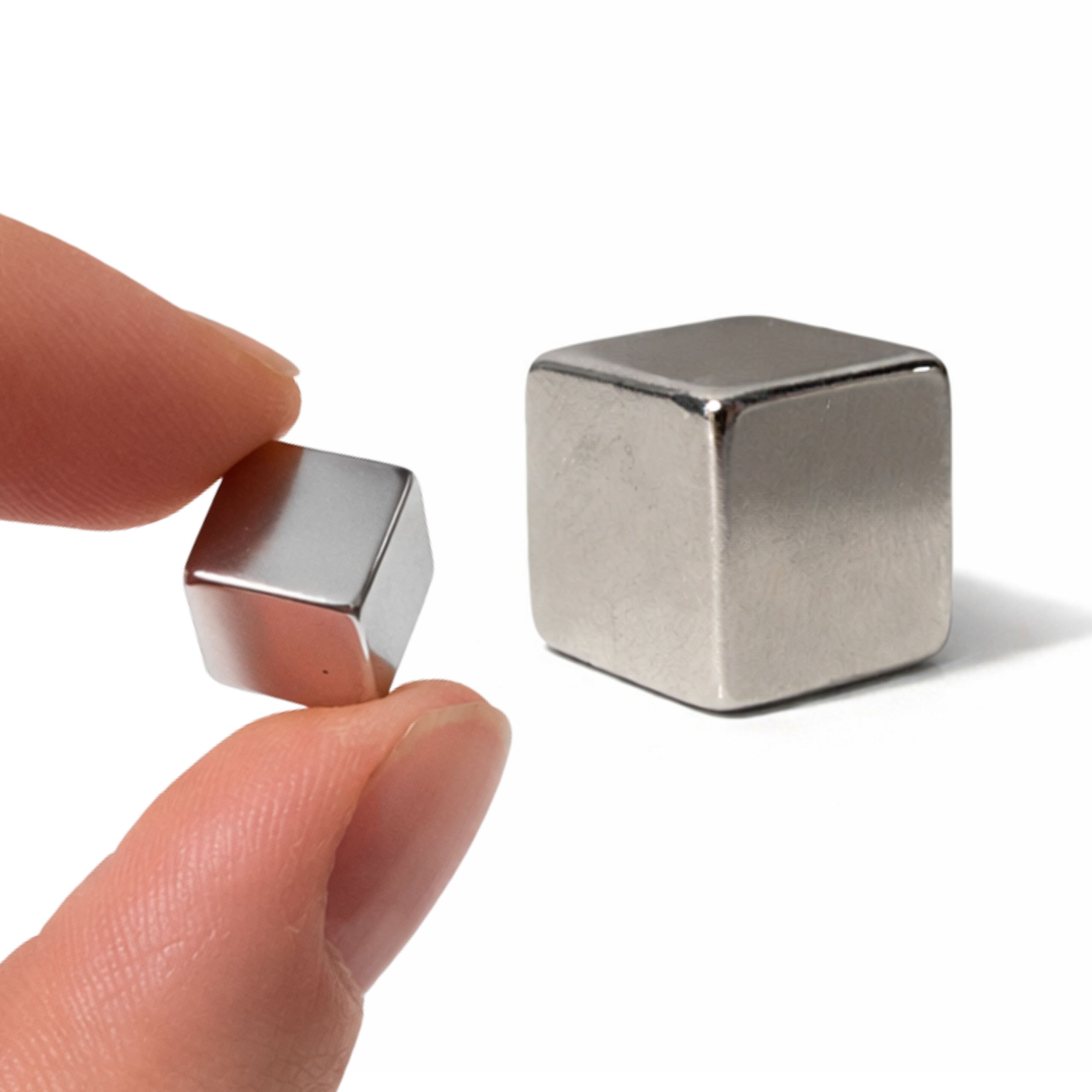 Magnes Neodymowy Płytkowy 10x10x10 mm N48 Kostka Mocny Silny Magnesy